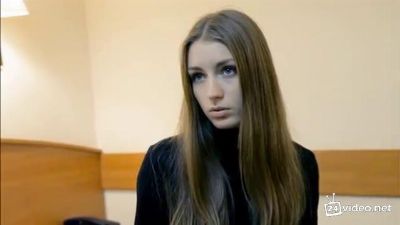 Русская девушка Маша на кастинге